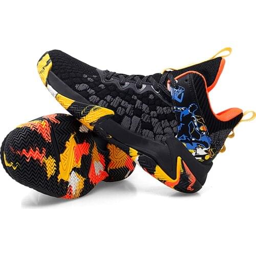 Original Non-slip Basketball Shoes Men Air Shock Outdoor Trainers Light Sneakers Young Teenagers High Boots Basket