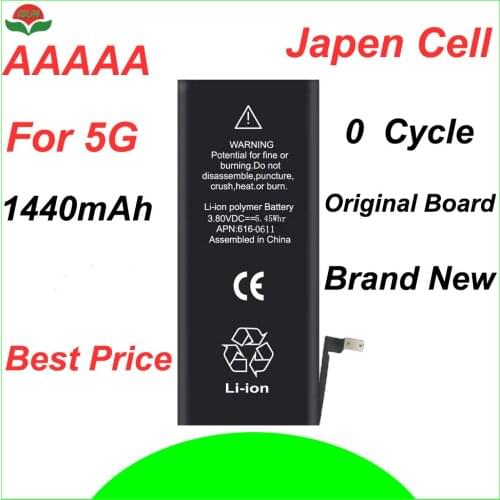ISUN original quality 0 cycle mobile battery for iPhone battery 5G 1440mAh 3.7V battery replacement