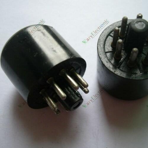 Wholesale and retail 4PCS 8 PIN bakelite TUBE SOCKET SAVER FOR 6L6 EL34 KT88 6550 amp audio parts free shipping