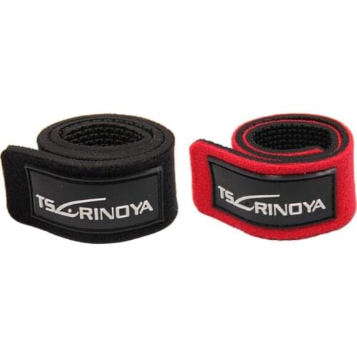 Tsurinoya Black/Red Fishing Rod Belts 2pcs/pack Fishing Rod Straps