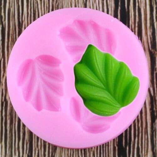 3D Leaf Fondant Silicone Mold Cooking Wedding Decoration Baking Molds Leaves DIY Cake Silicone Mold Chocolate Decoration Moulds