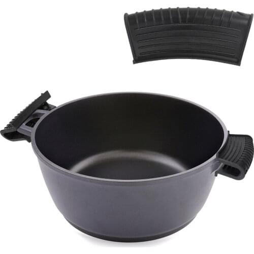 Silicone Anti-skid Lid Holder Cookware Protective Cover Heat Resistant Cover Anti-scald Pot Handle Grip Anti-Hot Gloves