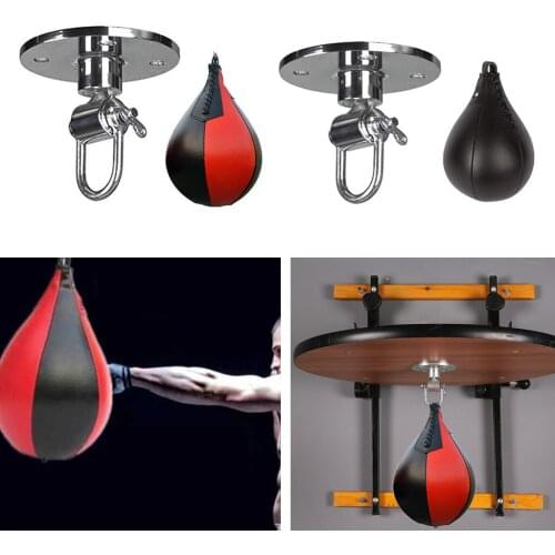 Boxing Speed Ball, MMA Muay Thai Training Punching Dodge Bag, with Hanging Hook Hanger, Workout Fitness Kicking Speedball