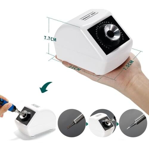 YIHUA 200Q DC 12V Infrared Sensor Smart Induction Soldering Iron Tip Cleaner Light Weight Iron Tips Cleaning Tool