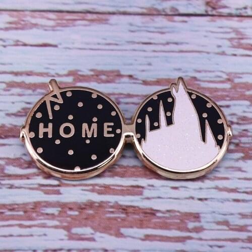 Magical glasses lapel pin wizardry themed jewelry
