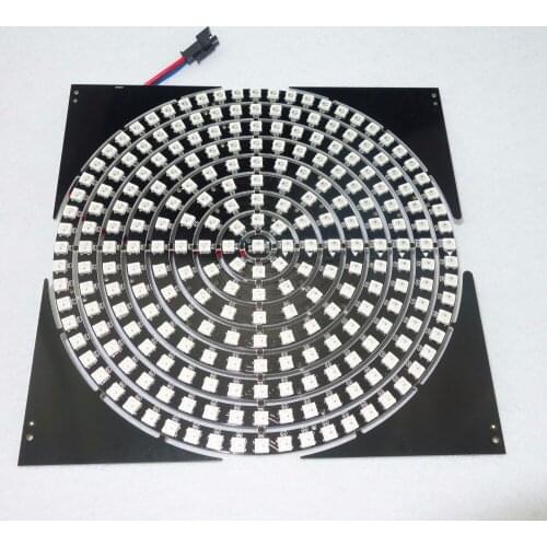 Total 9 kinds of size)addressable DC5V SK6812 LED ring light;black pcb;one set with 1/8/12/16/24/32/40/48/60leds