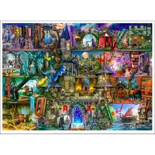 Customized Embroidery Fairy Tale Stand Needlepoint Cross Stitch Patterns with 100% Cotton Flosses & Free Shipping for Home Decor