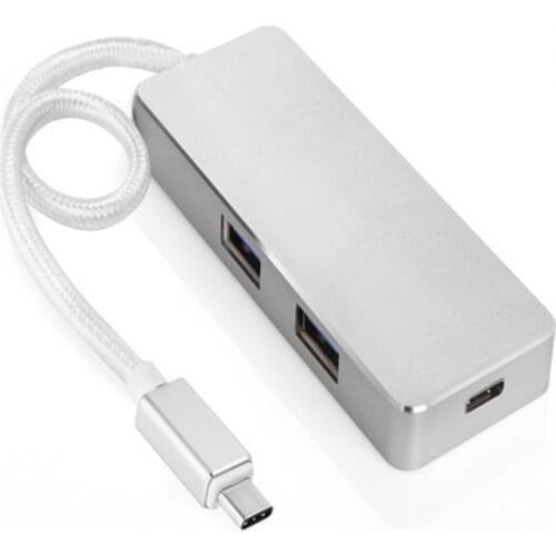 3 in 1 USB 3.1 Type C to USB 3.0 Charging Hub USB-C Port Charger Wiring Concentrator Hub for Apple for Macbook 12 Inch
