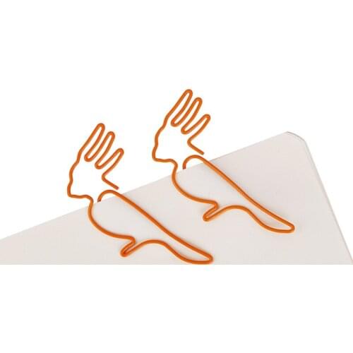 8pcs Parrot Paper Clip Animal Paperclip Bookmarks Cartoon Shape Binder Card Student Office Holder Supplies Planner Memo Pin