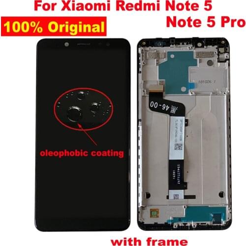 100% Original Best Working Xiaomi Redmi Note 5 Pro MEG7S LCD Display 10Point Touch Screen Digitizer Assembly with Frame Pantalla