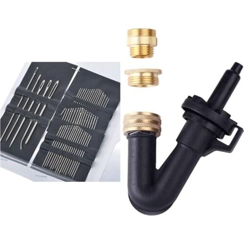 1 Set Sewing Needle Embroidery Mending Craft & 1 Set Brew Beer Wine Bottle Washer Rinser With Faucet Adapter