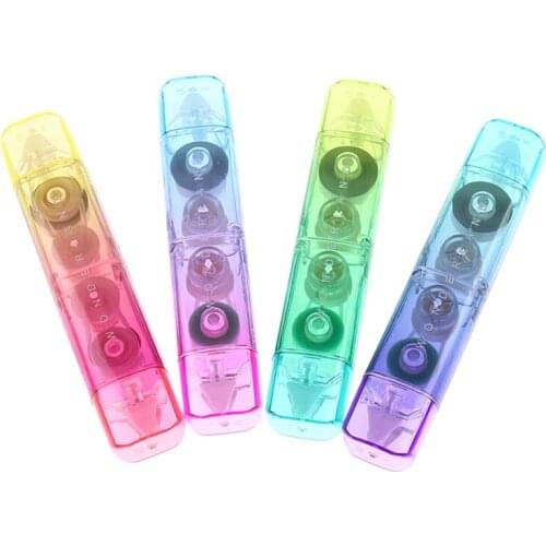 1 Pcs Gradients Correction Tape And Point Glue Two In One Creative Portable Kawaii Correction Tape School Supplies