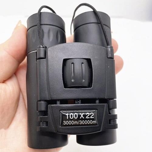 100x22 Miniature Telescope High Quality Powerful Foldable Binoculars Long Distance Professional Zoom Telescope Outdoor 2021