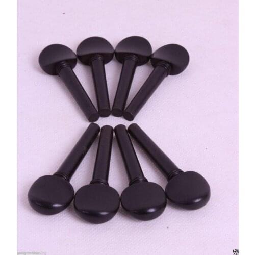 Violin peg Ebony High quality 4/4 full size Violin parts 2 set (8 pcs) violin accessories violin parts