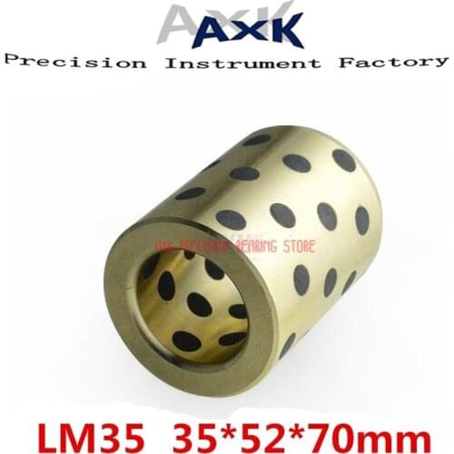 2021 Rolamentos 4pcs 35x52x70 Mm Linear Graphite Copper Set Bearing Bushing Oil Self-lubricating Jdb Free Shipping Lm35uu Lm35