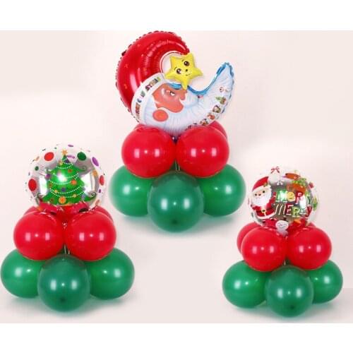 4 sets of Christmas balloon road guide set shopping mall Christmas decoration supplies Christmas party decoration balloons