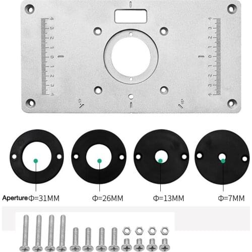 Aluminum body woodworking trimming machine flip panel woodworking engraving machine punching machine workbench