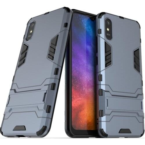 For Xiaomi Redmi 9A Cases Shockproof Armor TPU + PC Tough Kickstand Cover For Xiomi Redmi 9A 9 A Redmi9A 6.53" M2006C3LG Funda