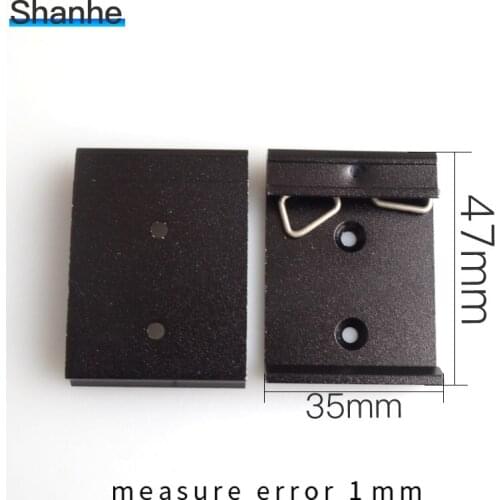 35mm Aluminum Din Rail Fixed Clamp Fasten Clip for Relay Mounting clamps
