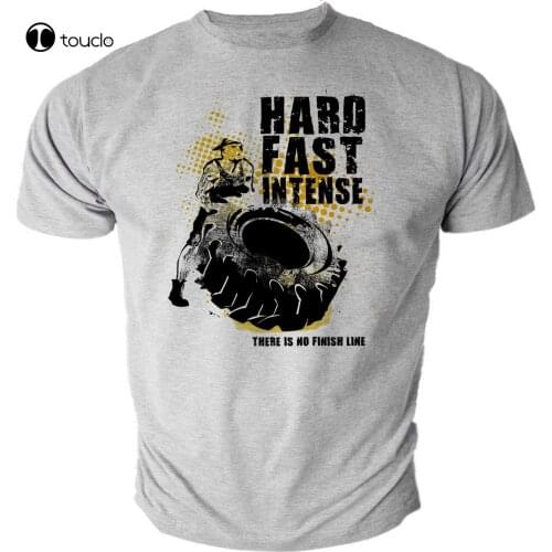 Tyre Flip Strongman Cross Training Strength Workout Grey T-Shirt Tee Shirt