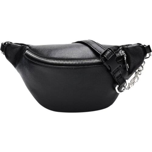 2019 New Style Women Fashion Bum Bag Fanny Pack Travel Waist Festival Money Belt PU Leather Pouch Holiday