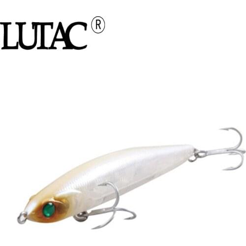 LUTAC Wholewater Stickbait 70mm 7g ZL01C Slow Sinking Pencil Long Casting ABS Hard Plastic Origin Hook Fishing Lure