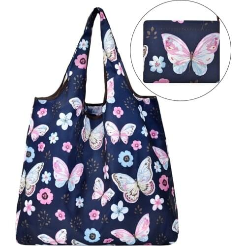 Shopping Bag Reusable Foldable Tote Medium 30 lbs Cute Grocery Bag with Bag Large Capacity Tear Resistant Machine Washable Tote