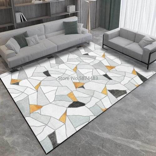 Fashion Modern Abstract Irregular Geometry Kitchen Living Room Bedroom Bedside Carpet Floor Mats