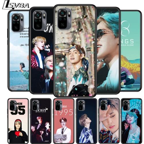 Park Jimin K Pop for Xiaomi Redmi Note 10 10S 9 9T 9S 9Pro Max 8T 8Pro 8 7 6 5 Pro 5A 4X 4 Soft Black Phone Case
