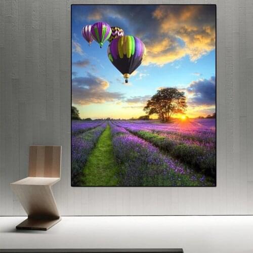 Balloon Garden Scenery Painting square round drill Diamond Embroidery Diamond Painting Cross Stitch mosaic New home product