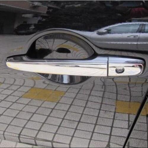 1Set ABS Chrome Style Door Handle Covers Trims Proof Mirror Exterior Decoration For Lancer 2002-2006