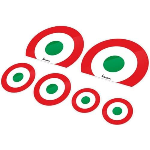 Motorcycle Decal Italy Flag Stickers Case for VESPA Decals