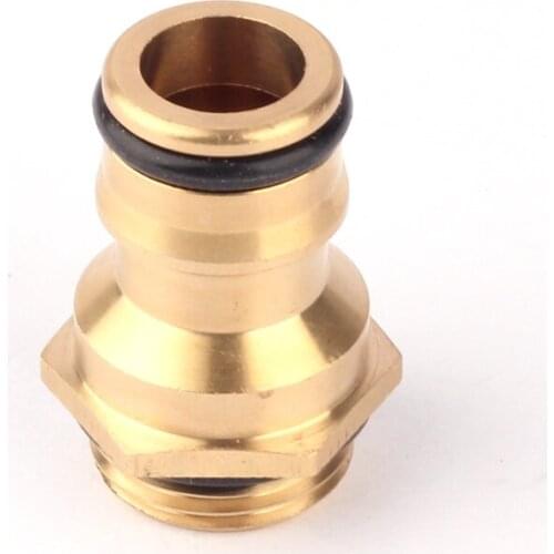 Outer Diameter 18mm (M18) Male Thread Copper Nipple Joint Straight Connectors 100% Durable Brass Car Wash Gun Hose Accessories