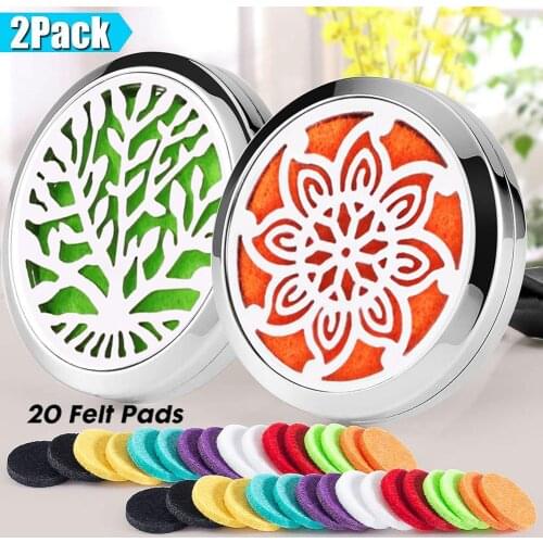 New Aromatherapy Jewelry Car Perfume Diffuser Necklace Essential Oil Diffuser Open Aroma Car Clip Perfume Lockets Pendants