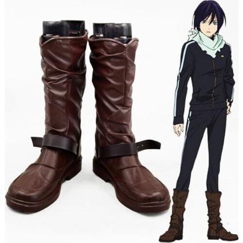 Anime Noragami Yato Cosplay Shoes Men Women Leather Boots
