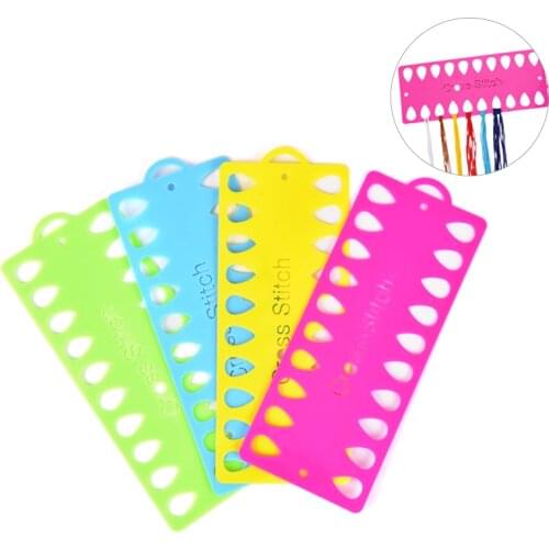Plastic Cross Stitch Row Line Tool 20 Positions Thread Board Thread & Yarn Organizer Embroidery Accessory