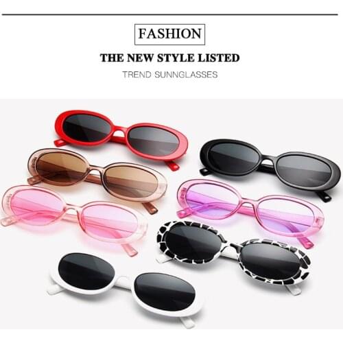 Popular Fashion Trendy Retro Oval Sunglasses Woman Vintage Oval Eyewear Men Sun Glasses Shades Eyewear Vintage Small Sun Glasses