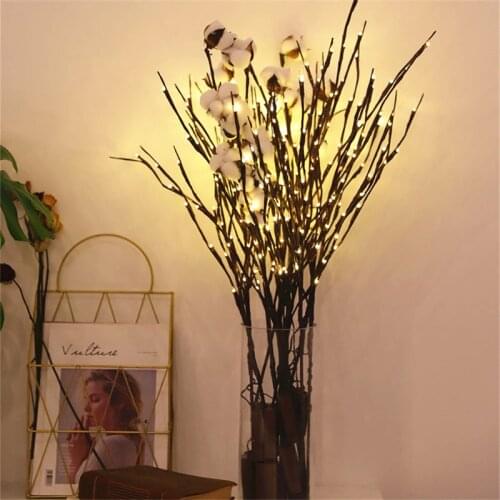20 Bulbs LED Willow Branch Lamp Christmas Decorations for Home Christmas New Year 2021 Decor Natal Adornos De Navidad 2020 Xmas