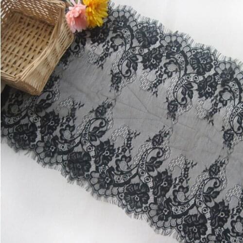 Taiwan version of the eyelash lace DIY garment accessories embroidery lace fabric wholesale hand wide 45cm 3 yards