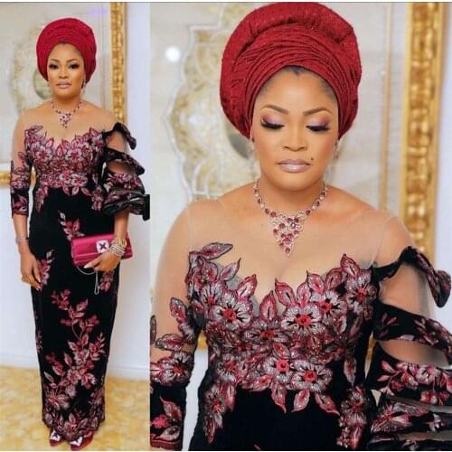 High Quality African Velvet Lace Fabric Newest Arrival Sequins Laces Fabrics Embroidered Nigeria Tulle Lace Fabric APW3368B