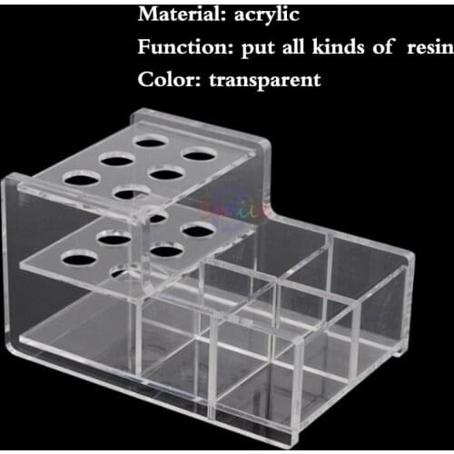1pcs Dental box Adhesive Resin Syringe Holder Case Dental Acrylic Organizer For Dentistry Supplies