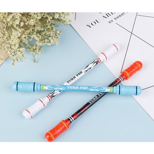 1 Pcs Spinning Pen Creative Flash Rotating Gaming Gel Pens Student Gift Toy Cute Stationery Random