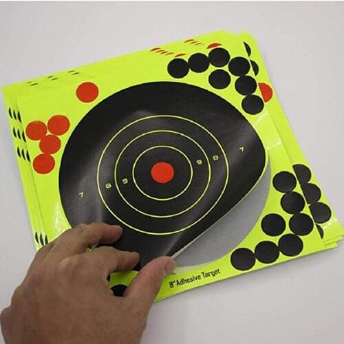 10Pcs Lot Color Splash Flower Target 8-Inch Adhesive Reactivity Target Stickers Lightweight Shoot Target Durable Reactivity Aim