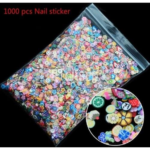 1000Pcs Polymer Clay Flower Crafts Flatback Scrapbooking For Embellishments Nail Stickers Art Decoration Diy Accessories