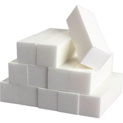Dropshipping 12Pcs White Buffer Sanding Block Files Grit Manicure Nail Art Tips Tool SMJ