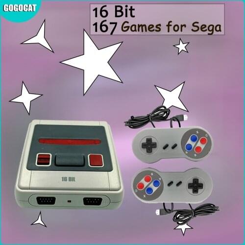 16 Bit Retro Mini Video Game Console 167 Classic Games TV AV-out For MD Sega SG-167 Family Handheld Game Player Child Gift Hot