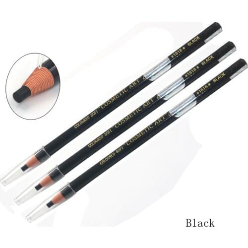 3 cs black Eyebrow Pencil Makeup Eyebrow Enhancers Cosmetic Art Waterproof Stereo Types Eye Brow Pen Beauty Makeup Tools