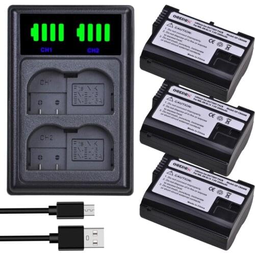 3x EN-EL15 EN-EL15A EN EL15 EL15A Battery + Type-C LED Charger for Nikon D600 D610 D600E D800 D800E D810 D7000 D7100 d750 V1