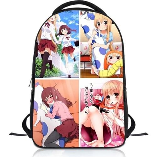 Anime Himouto! Umaru-chan DxD Students Backpack School Bag Children Cartoon Knapsack Boys Girls Rucksack Kids Bookbag Satchel
