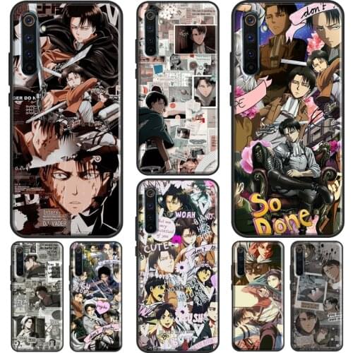 Attack On Titan Levi Collage Case For Realme 6 7 8 Pro Q3 GT Neo C21 C15 C3 Funda For OnePlus 8 Pro 9 Pro Nord 7T 8T 9R